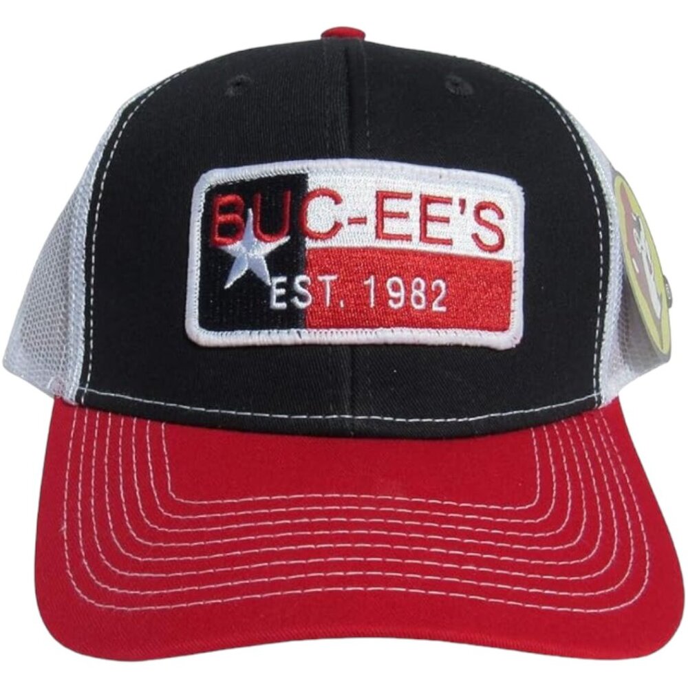 NEW / Buc-ee's Red White and Blue Adjustable Baseball Cap with The Texas Flag